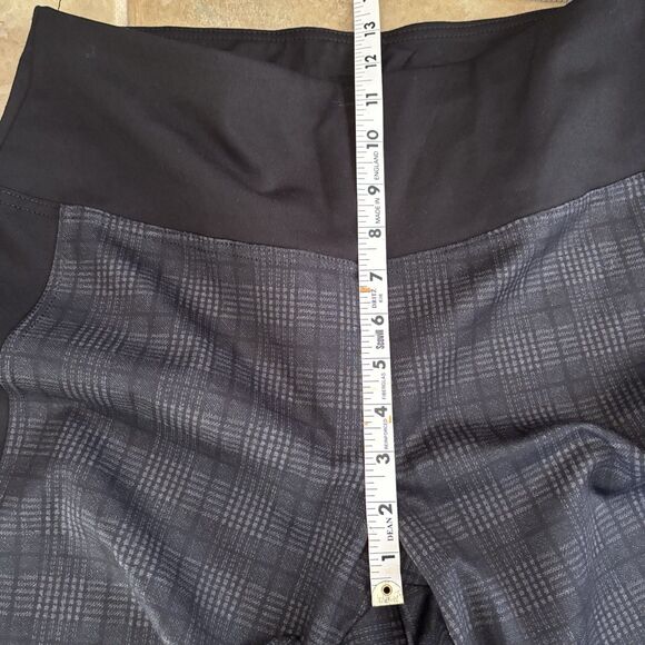 Zac & Rachel Pants Womens Size Large Figure Defining Tummy Control Black Plaid - Picture 5 of 7